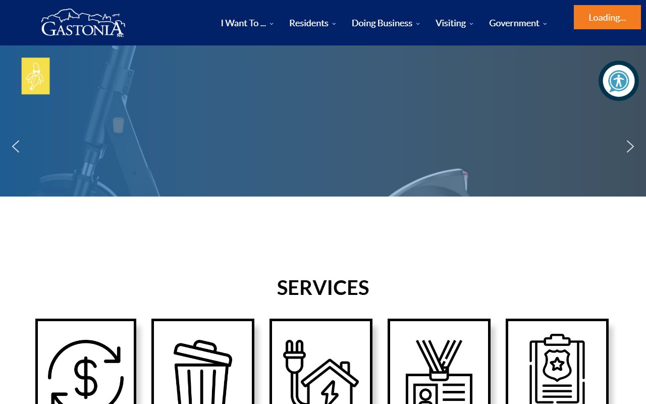 City of Gastonia official website for death records information