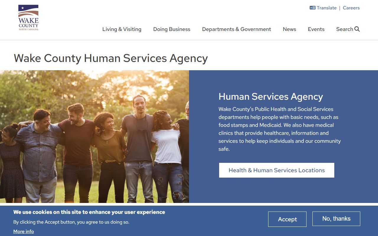 Wake County Health and Human Services department for Raleigh death records