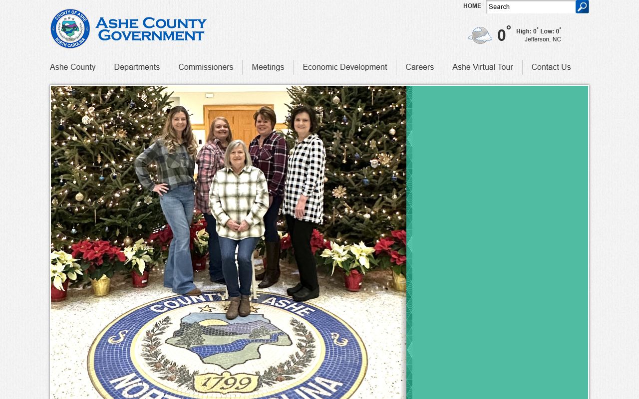 Ashe County vital records information page for death records