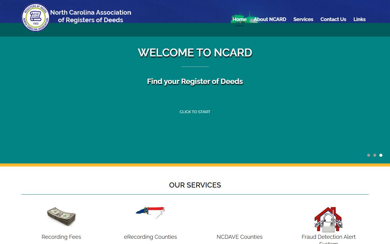 North Carolina professional association website for Catawba County Register of Deeds